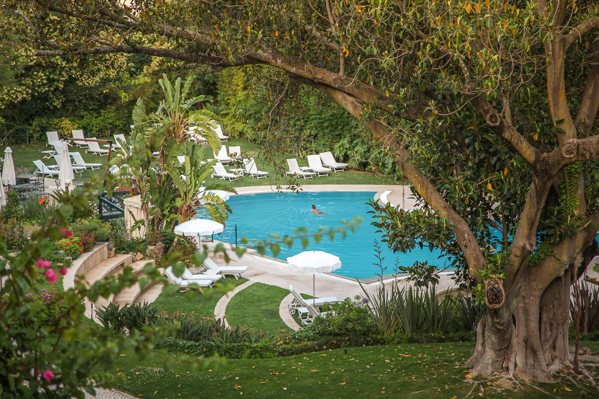 Lapa Palace Lisbon pool area