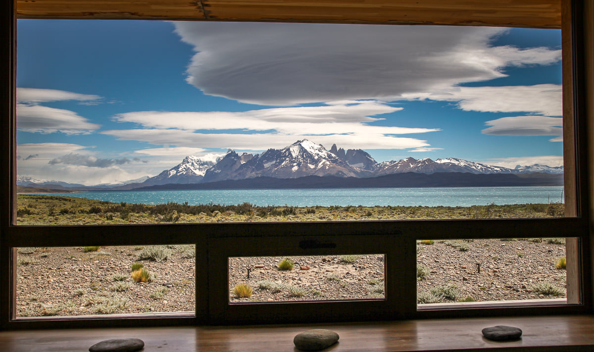 room window view Tierra Patagonia