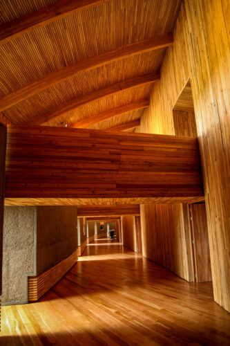 hallway to rooms Tierra Patagonia