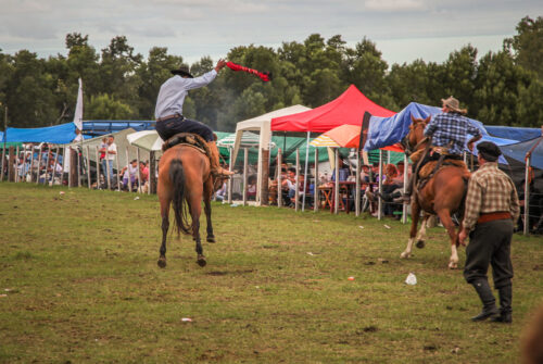 Carnival festa Garzón horse contest