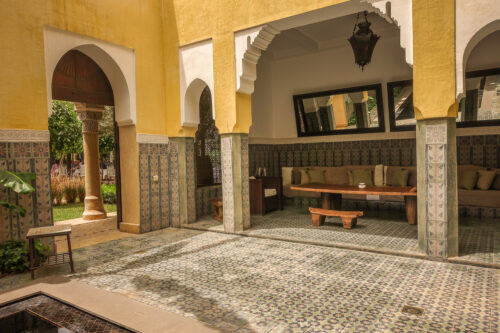 Villa des Orangers private riad courtyard