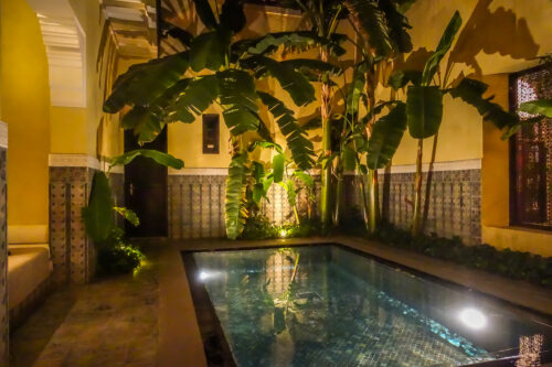 private pool Villa des Orangers private riad