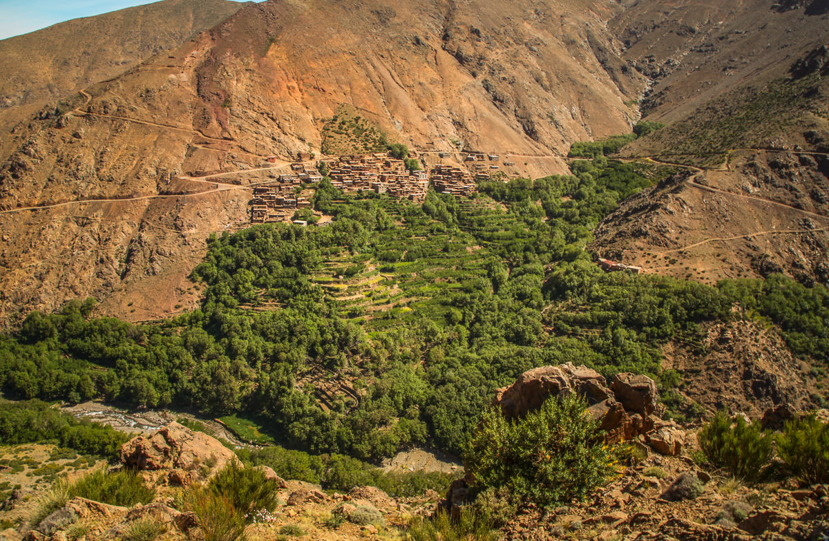 Berber villages Hiking Atlas Mountains