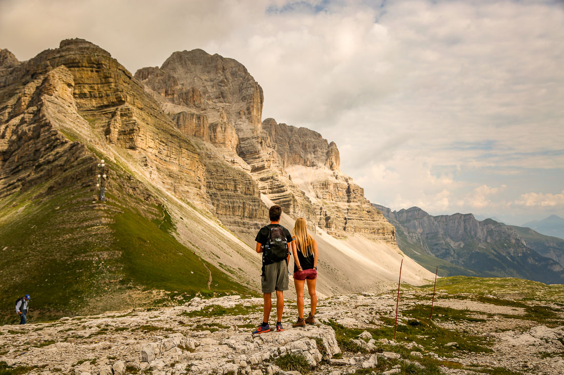 Hiking to Tuckett Brenta Dolomites