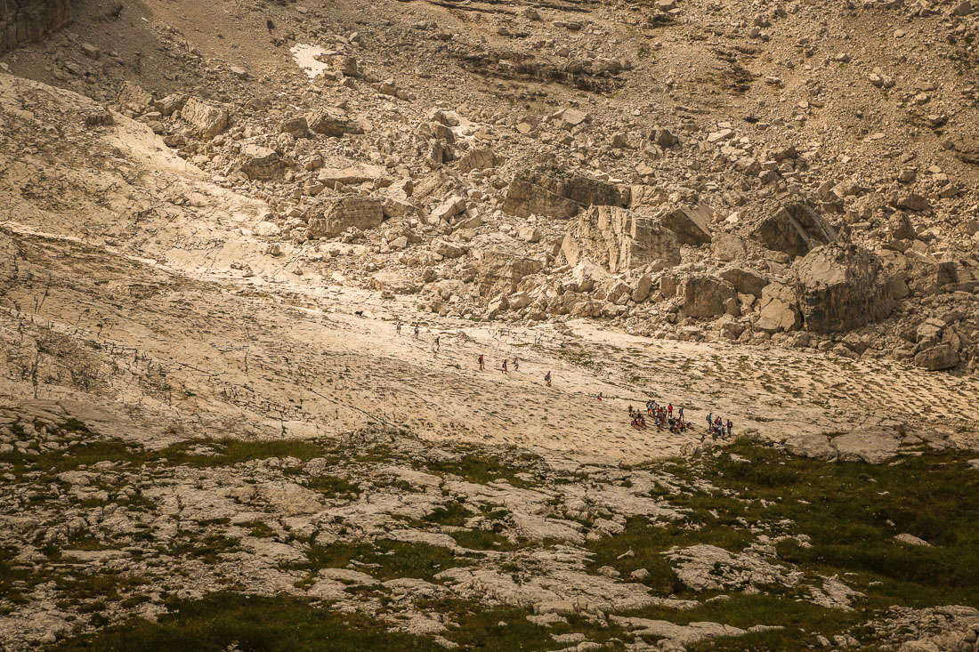 Hiking to Rifugio Tuckett Brenta Dolomites