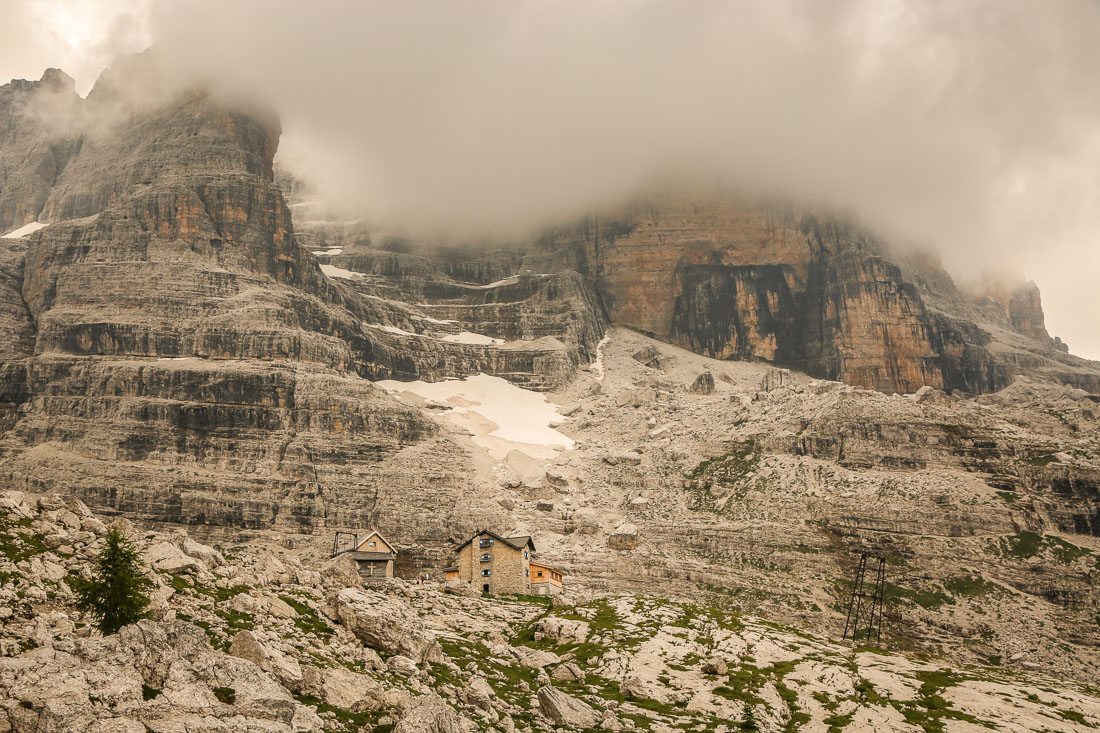 Rifugio Tuckett from afar