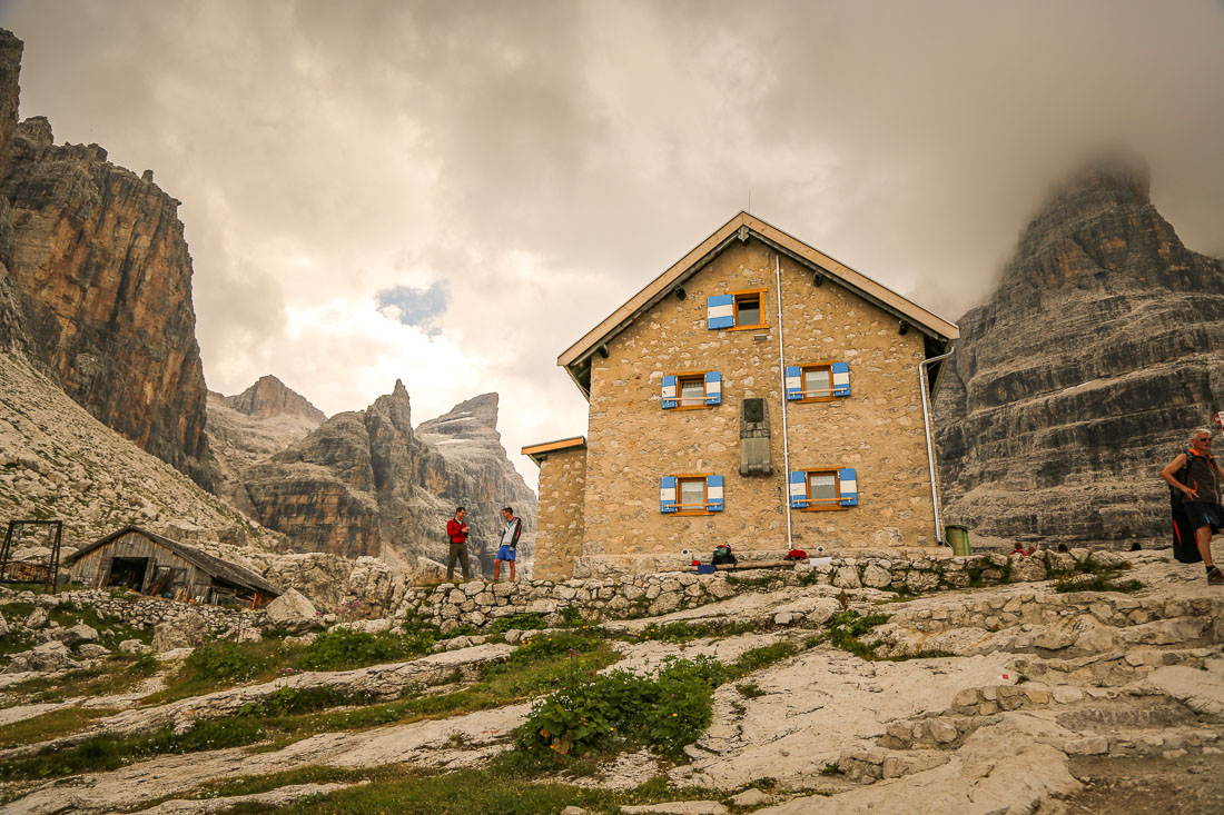 approaching Rifugio Tuckett