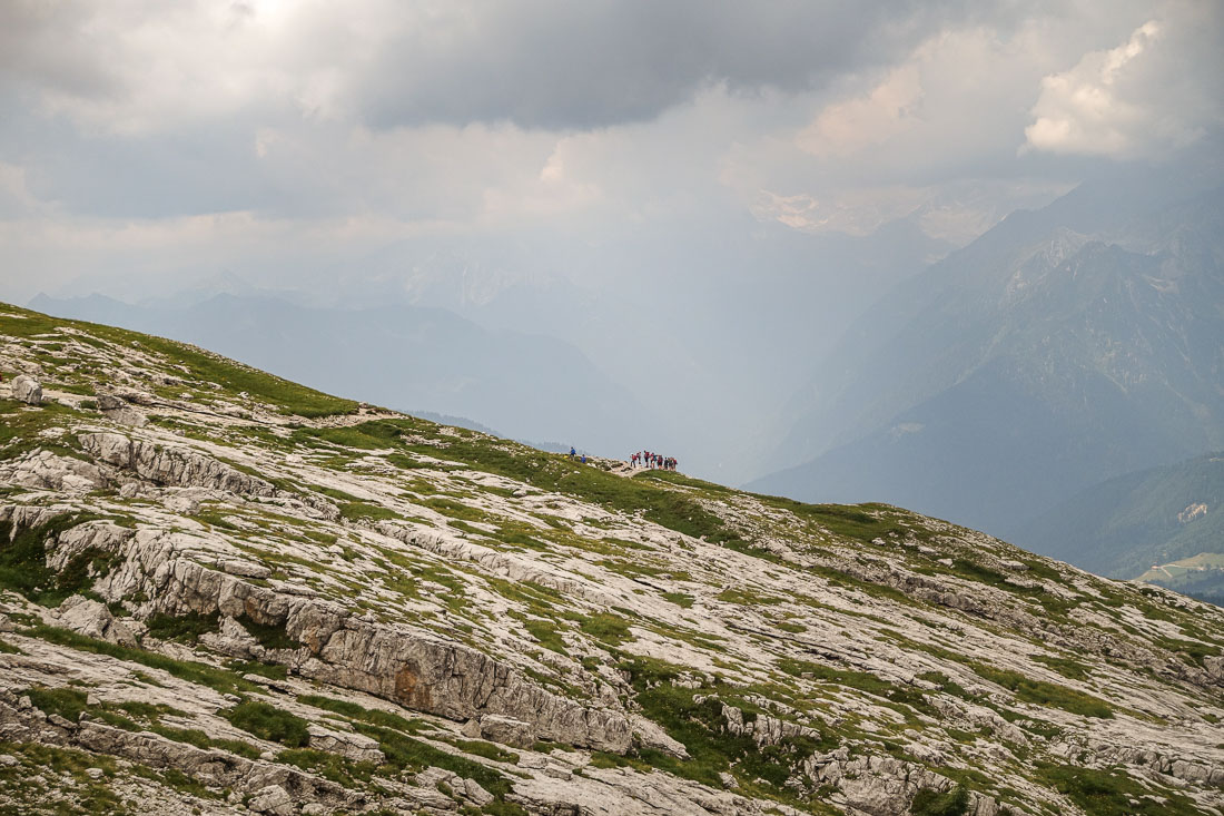 Hiking to Rifugio Tuckett Brenta Dolomites