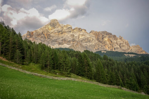 mountains above San Cassiano