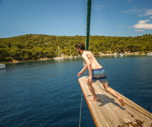jumping off Queen of the Adriatic
