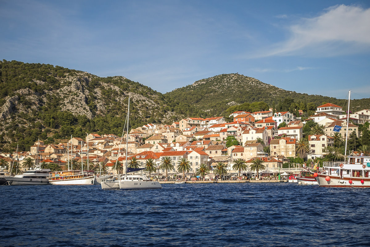 Hvar town from water