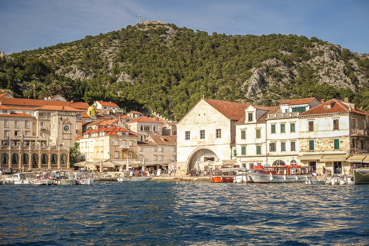 Hvar from the water