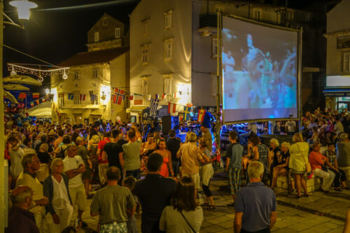 Korčula movies in square