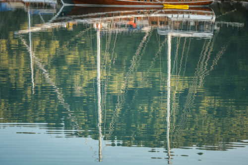 sailboat reflections Mljet