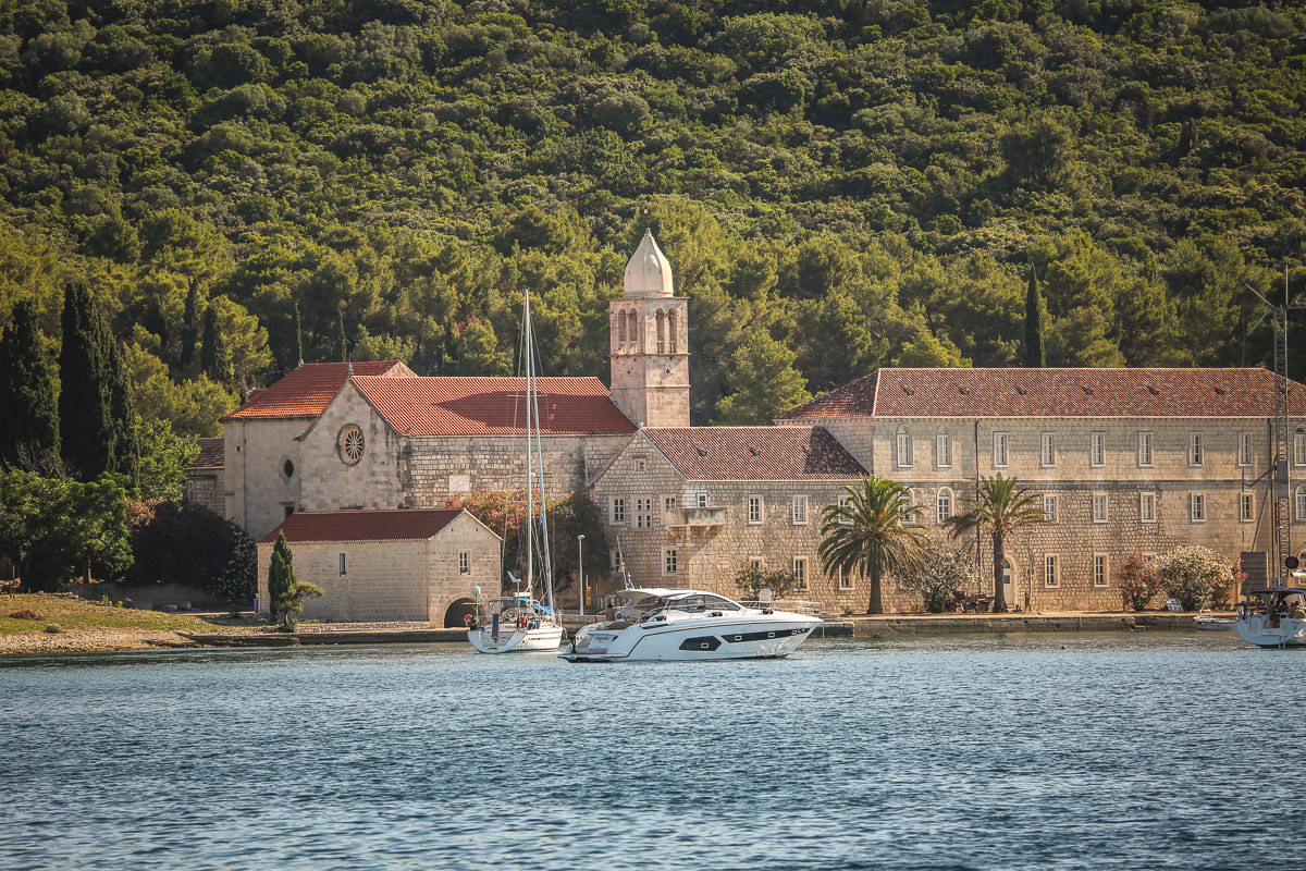 Badija harbor Croatia