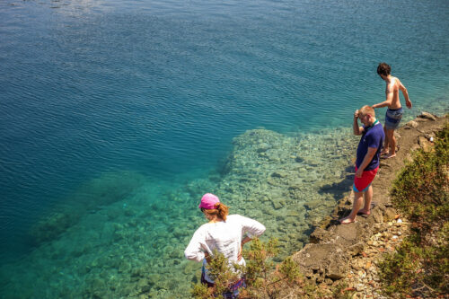 Mljet National Park clear water