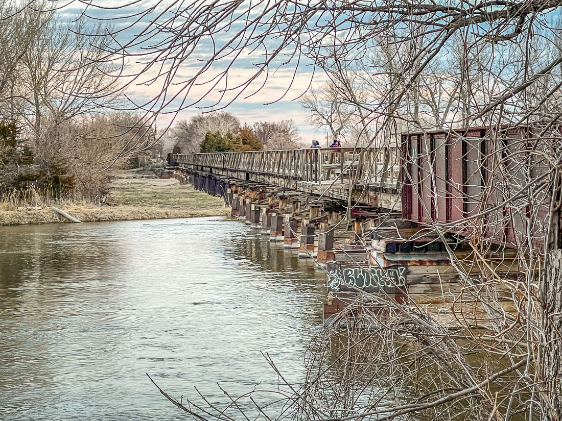 viewing bridge Sandhill Cranes Kearney Nebraska