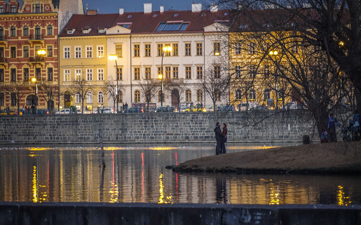 couple Vltava River