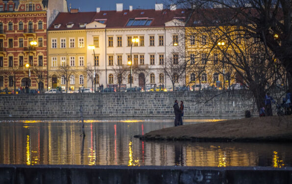 couple Vltava River