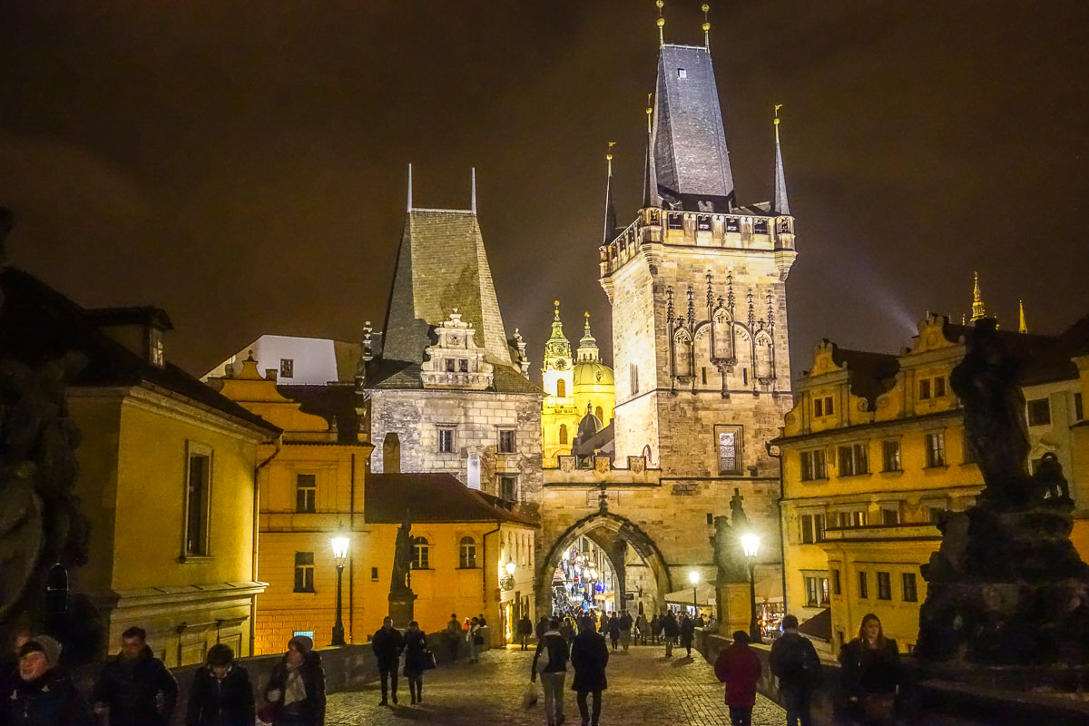 Old Town Square Prague at night