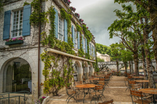 Le Moulin de l'Abbaye patio