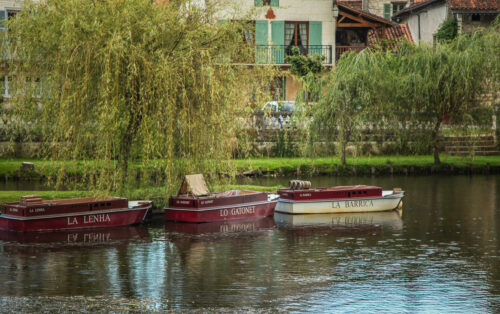 boats on river Brantôme