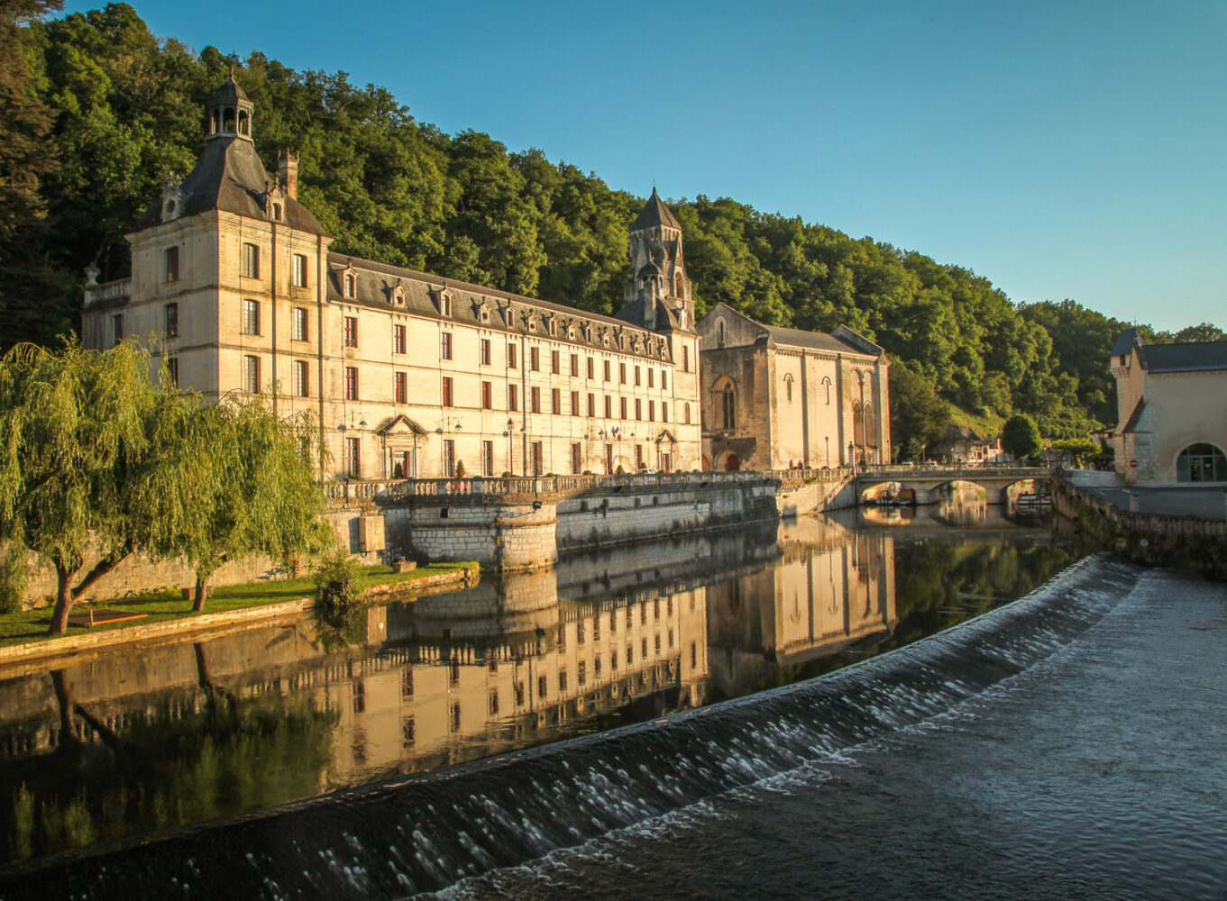 view of abbey Brantôme