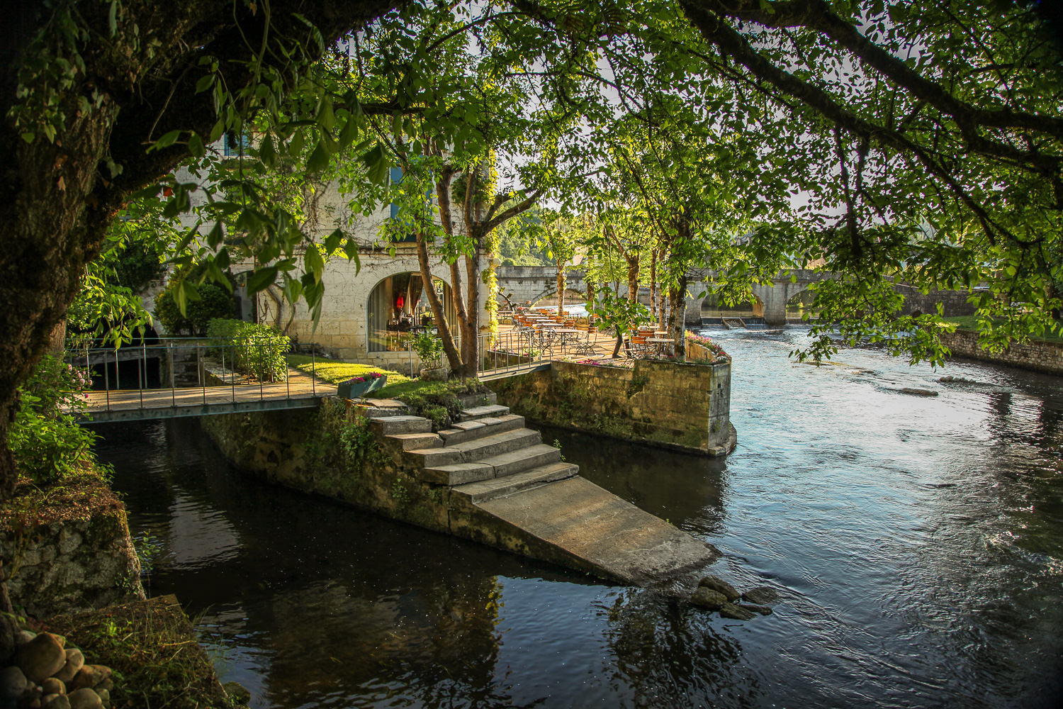 Le Moulin de l'Abbaye steps