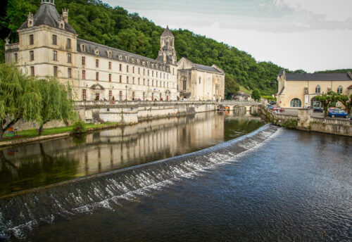 Brantôme abbey waterfall