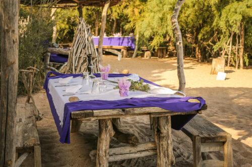 Domaine de Murtoli beach dining