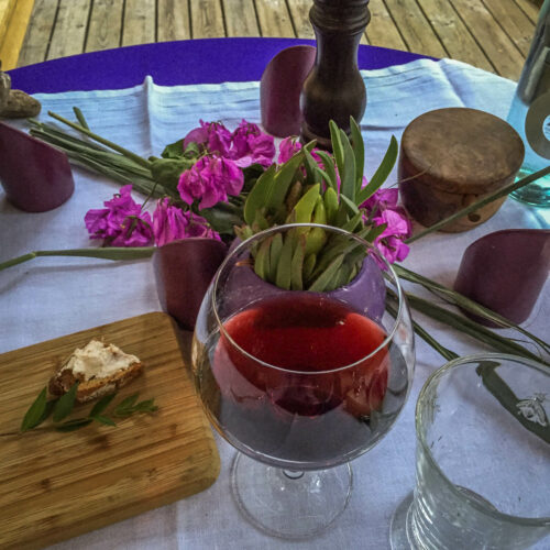 Domaine de Murtoli wine and table setting