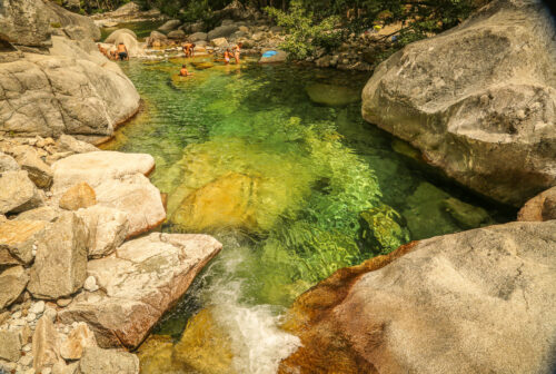 Gorges de la Restonica clear water