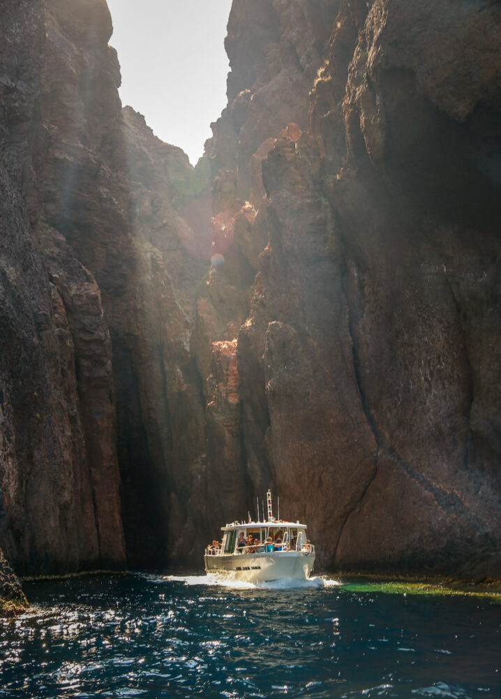 Scandola Nature Reserve tour boat canyon