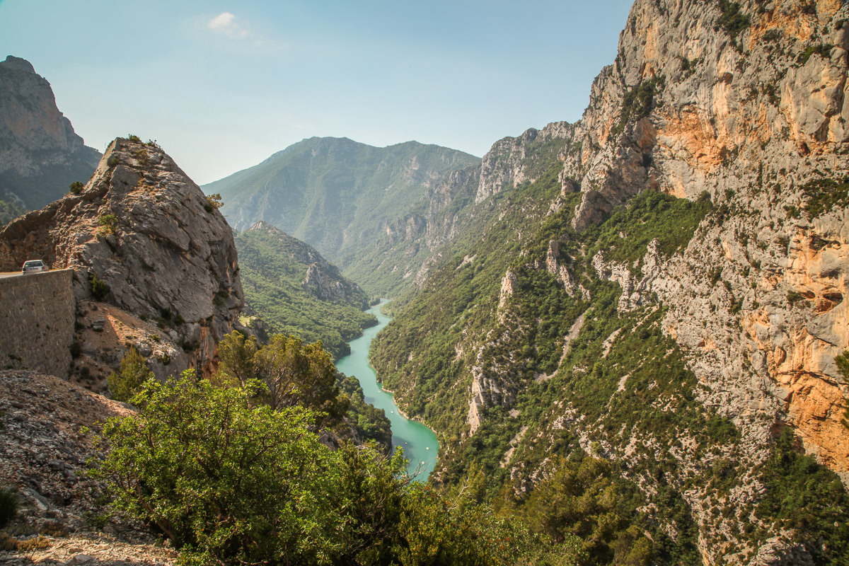 view over Gorges du Verdon