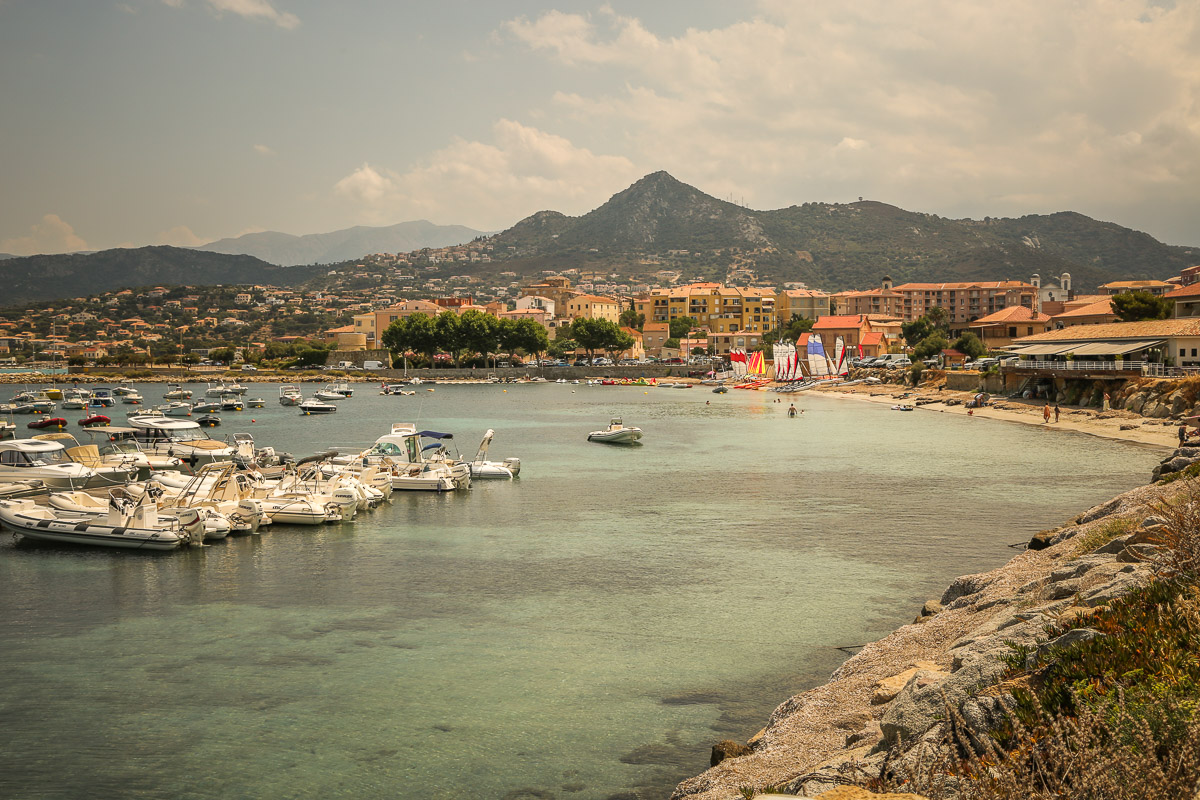 L'Ille-Rousse harbor view