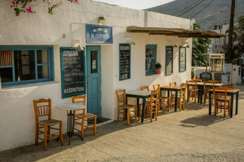 Folegandros Chora restaurant exterior