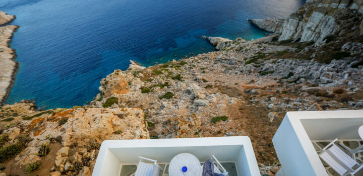 AN AMAZING CLIFFSIDE HOTEL ON A QUIET GREEK ISLAND