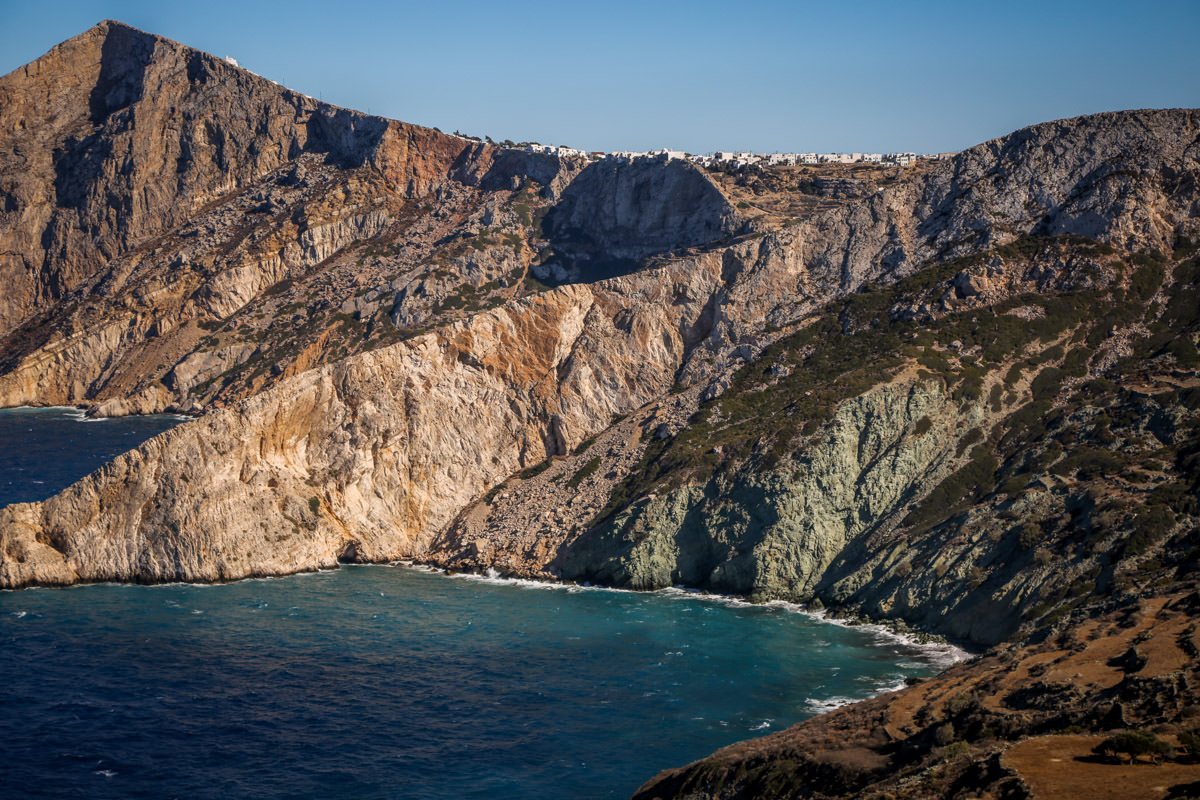 Folegandros Chora cliff edge