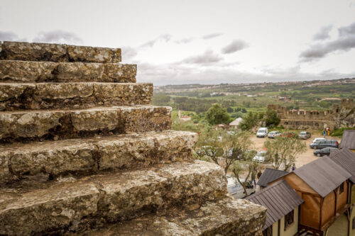 Óbidos castle steep steps