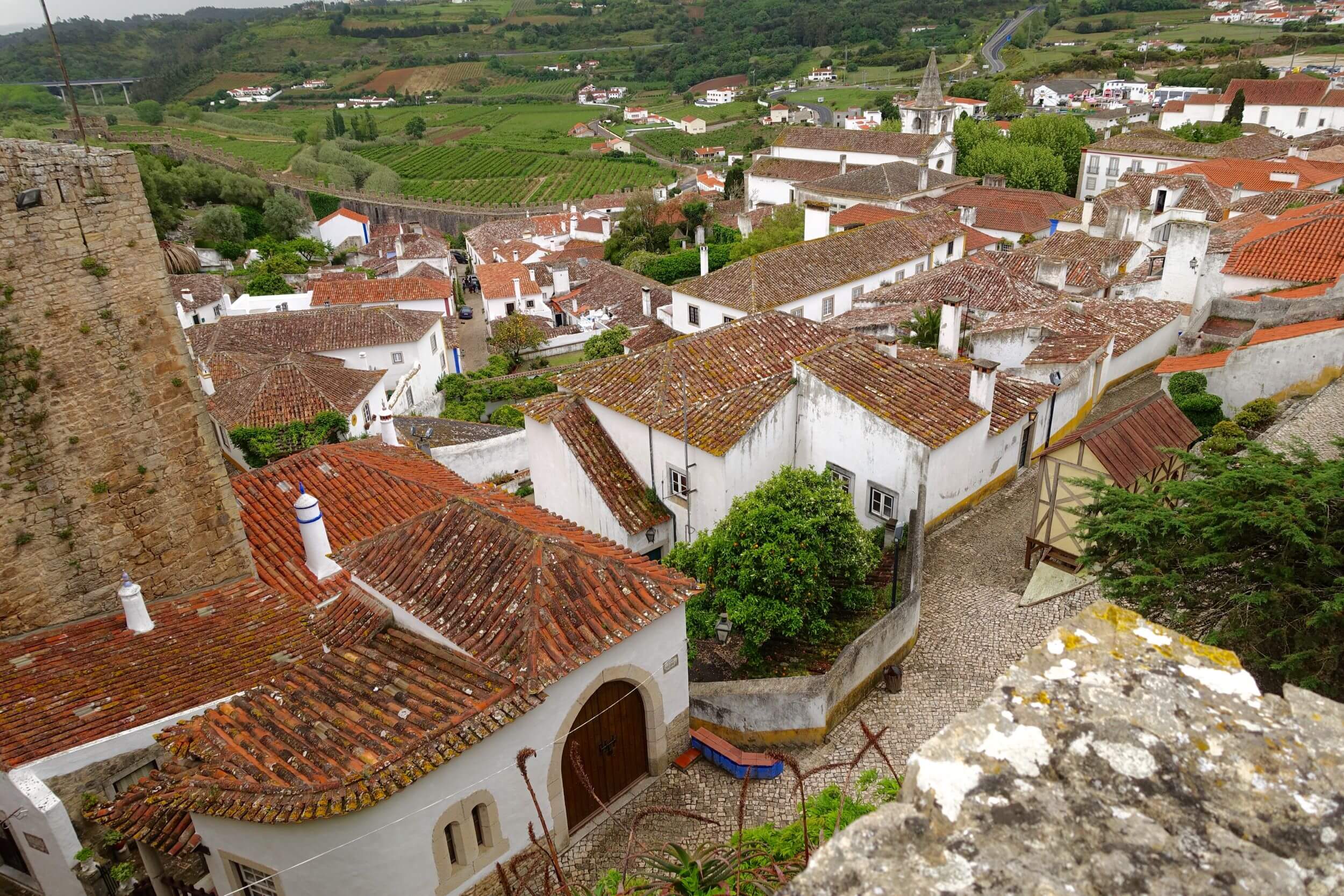 Obidos village houses