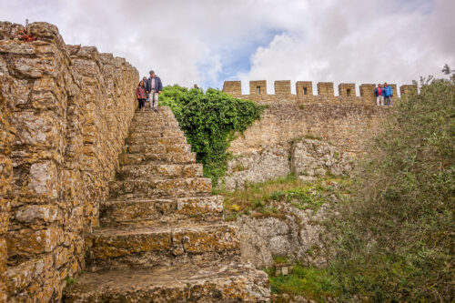 Óbidos steps on wall