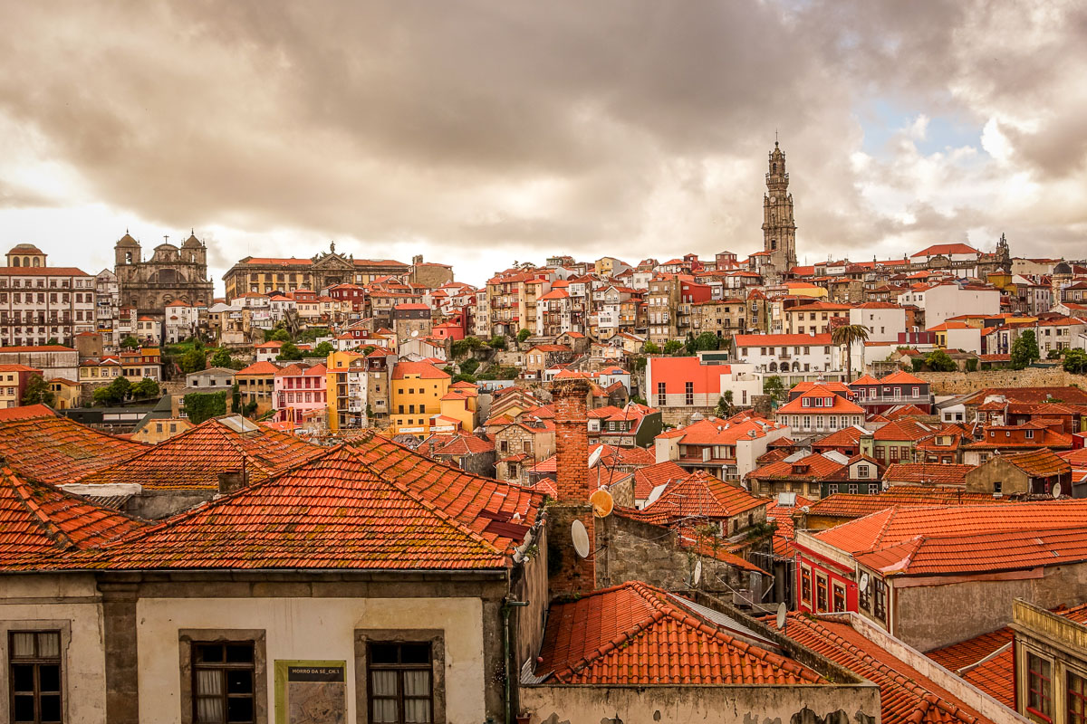 Porto rooftops view