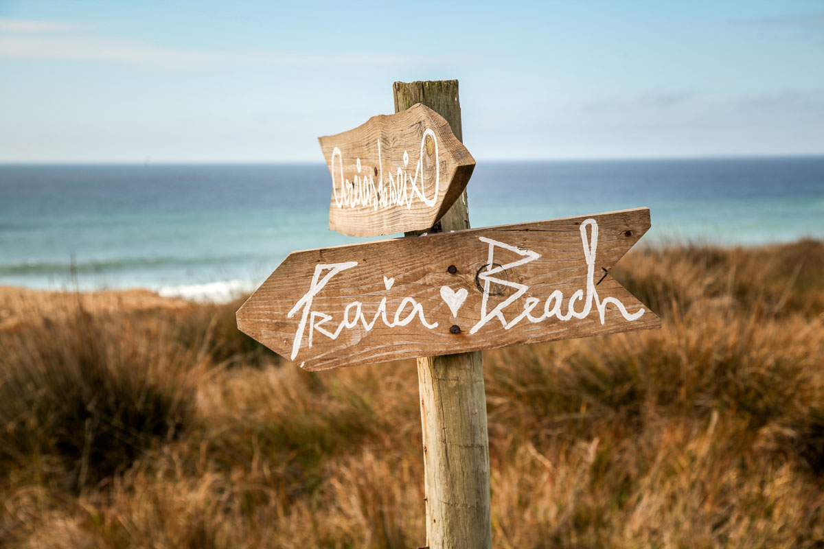 beach sign Areias do Seixo