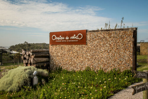 Areias do Seixo entrance sign