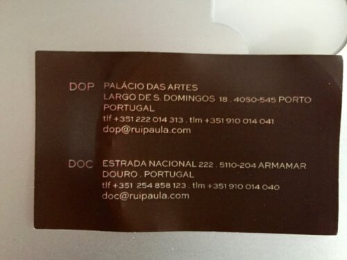 Rui Paula business card