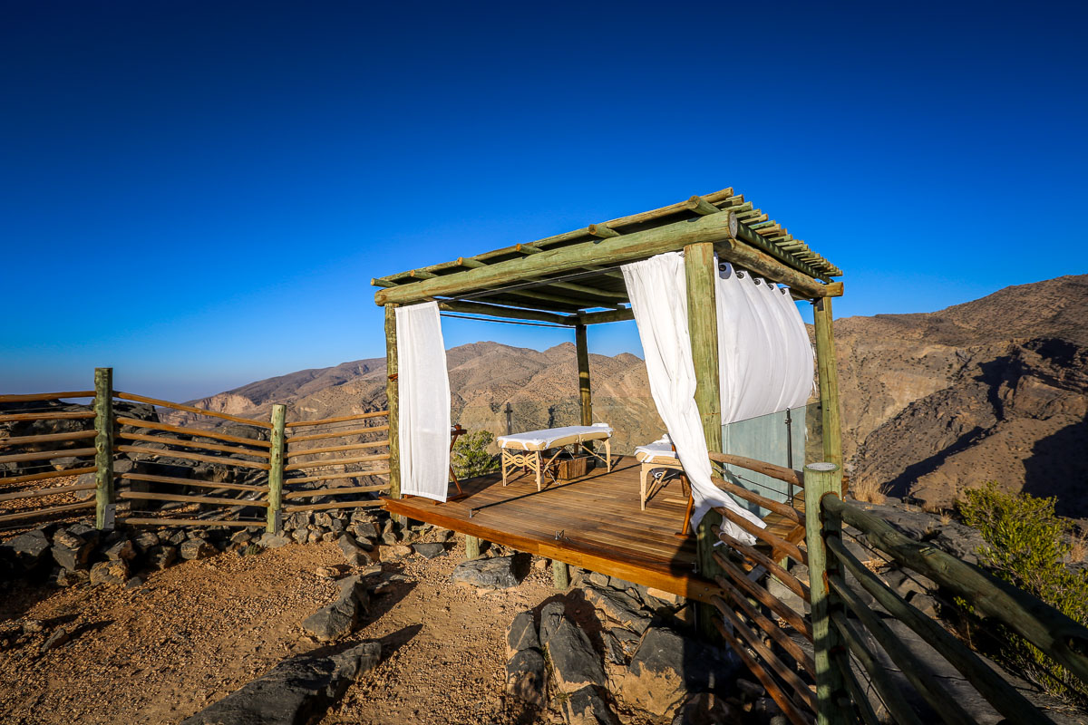 outdoor massage Alila Jabal Akhdar