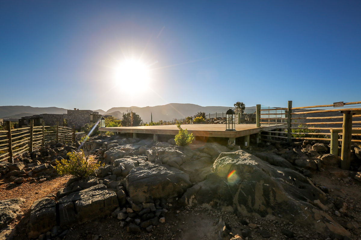 outdoor yoga Alila Jabal Akhdar