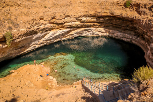 Bimmah sinkhole Oman view