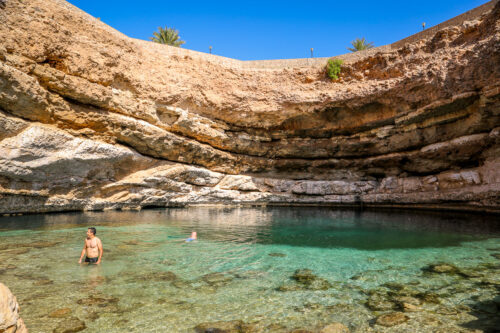 Bimmah sinkhole Oman swimmers