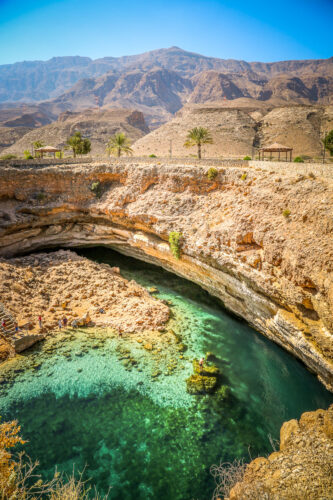 view of Bimmah sinkhole Oman